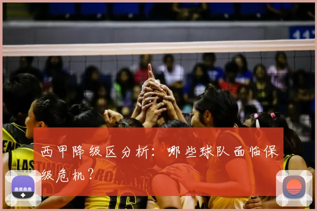 西甲降级区分析:哪些球队面临保级危机?